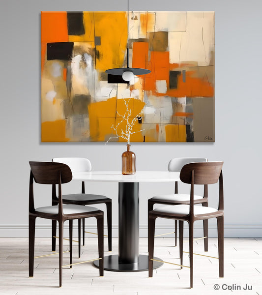 Acrylic Wall Art Painting, Acrylic Paintings for Living Room, Hand Painted Wall Painting, Simple Modern Art, Large Original Abstract Paintings-Silvia Home Craft