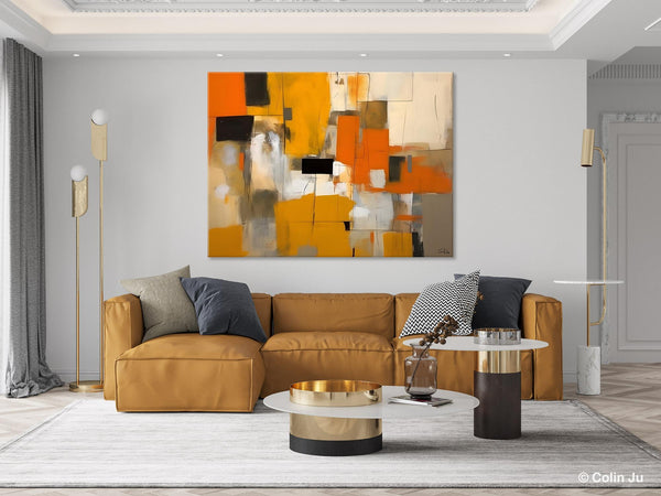 Acrylic Wall Art Painting, Acrylic Paintings for Living Room, Hand Painted Wall Painting, Simple Modern Art, Large Original Abstract Paintings-Silvia Home Craft