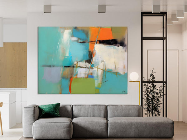 Large Wall Art Painting for Living Room, Contemporary Acrylic Painting on Canvas, Original Canvas Art, Modern Abstract Wall Paintings-Silvia Home Craft