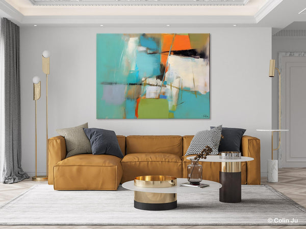 Large Wall Art Painting for Living Room, Contemporary Acrylic Painting on Canvas, Original Canvas Art, Modern Abstract Wall Paintings-Silvia Home Craft