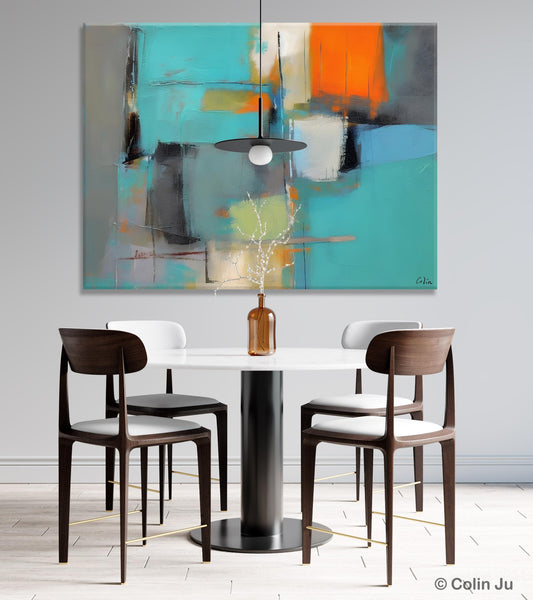Original Canvas Art, Large Wall Art Painting for Bedroom, Contemporary Acrylic Painting on Canvas, Oversized Modern Abstract Wall Paintings-Silvia Home Craft