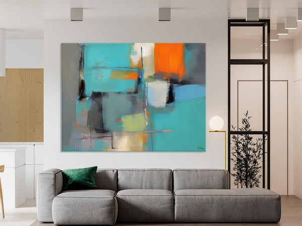 Original Canvas Art, Large Wall Art Painting for Bedroom, Contemporary Acrylic Painting on Canvas, Oversized Modern Abstract Wall Paintings-Silvia Home Craft