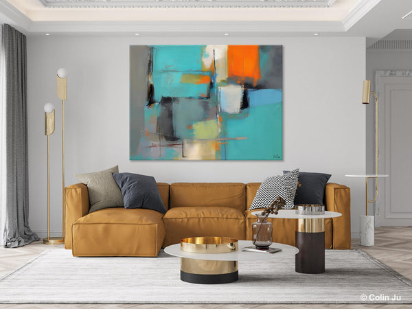 Original Canvas Art, Large Wall Art Painting for Bedroom, Contemporary Acrylic Painting on Canvas, Oversized Modern Abstract Wall Paintings-Silvia Home Craft
