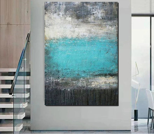 Canvas Painting for Living Room, Easy Abstract Painting Ideas for Interior Design, Modern Wall Art Painting, Huge Contemporary Abstract Artwork-Silvia Home Craft