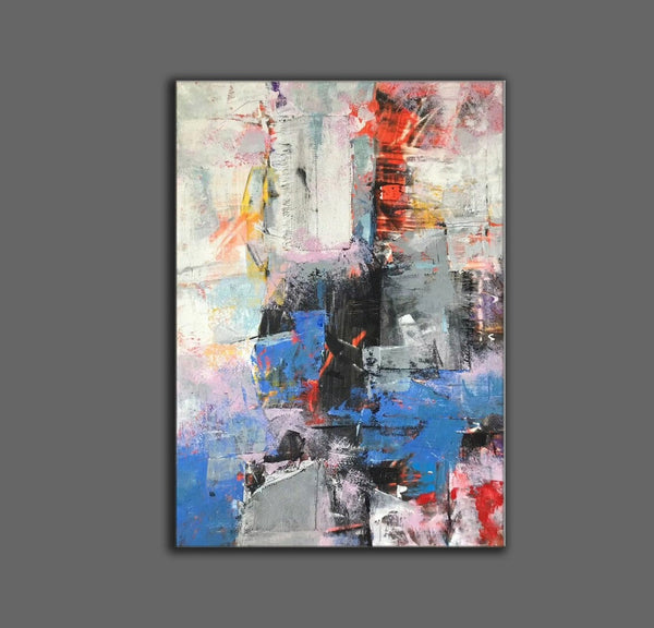 Modern Paintings Behind Sofa, Acrylic Paintings on Canvas, Large Painting for Living Room, Contemporary Canvas Wall Art, Buy Paintings Online-Silvia Home Craft