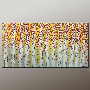 Living Room Wall Art, Canvas Art, Contemporary Art, Canvas Painting, Abstract Art Painting, Heavy Texture Painting, Modern Art, Flower Art, Canvas Wall Art-Silvia Home Craft