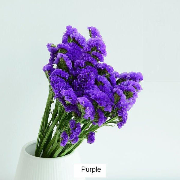 Dried Statices Flower, Dried Flowers, Flower Bunches, Dried Floral-Silvia Home Craft