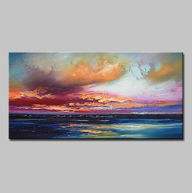 Abstract Landscape Paintings, Contemporary Wall Art Paintings, Simple Modern Paintings for Living Room-Silvia Home Craft