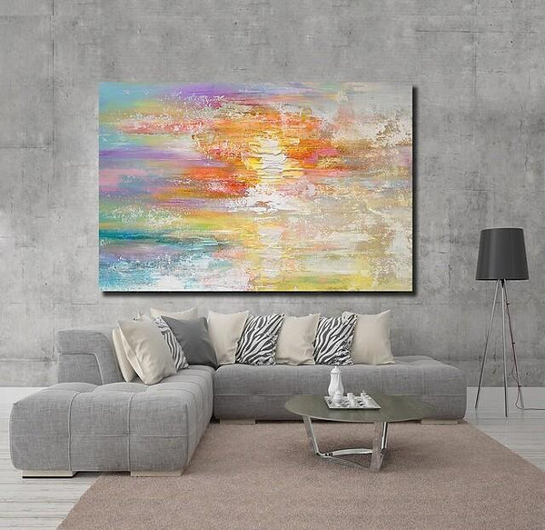 Wall Art Paintings, Simple Modern Art, Simple Abstract Painting, Large Paintings for Bedroom, Buy Paintings Online-Silvia Home Craft