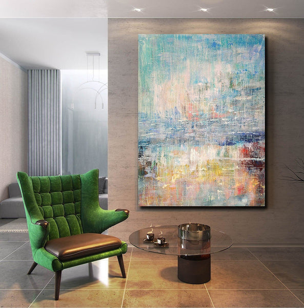 Extra Large Wall Art Paintings, Simple Modern Art, Simple Abstract Painting, Large Paintings for Bedroom-Silvia Home Craft