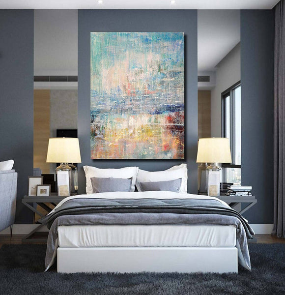 Extra Large Wall Art Paintings, Simple Modern Art, Simple Abstract Painting, Large Paintings for Bedroom-Silvia Home Craft