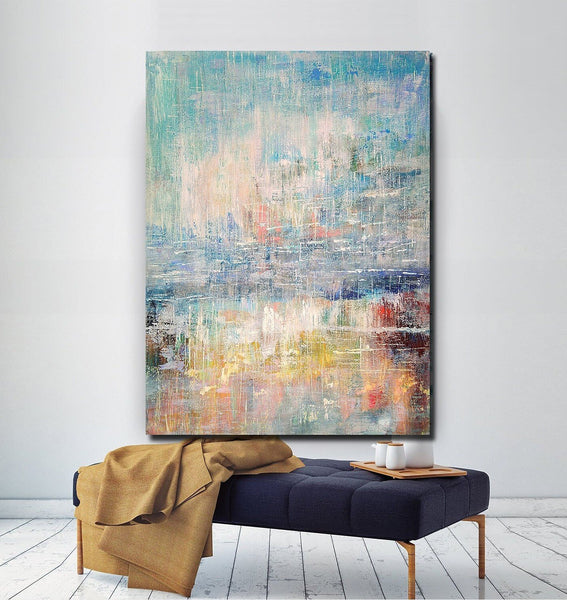 Extra Large Wall Art Paintings, Simple Modern Art, Simple Abstract Painting, Large Paintings for Bedroom-Silvia Home Craft