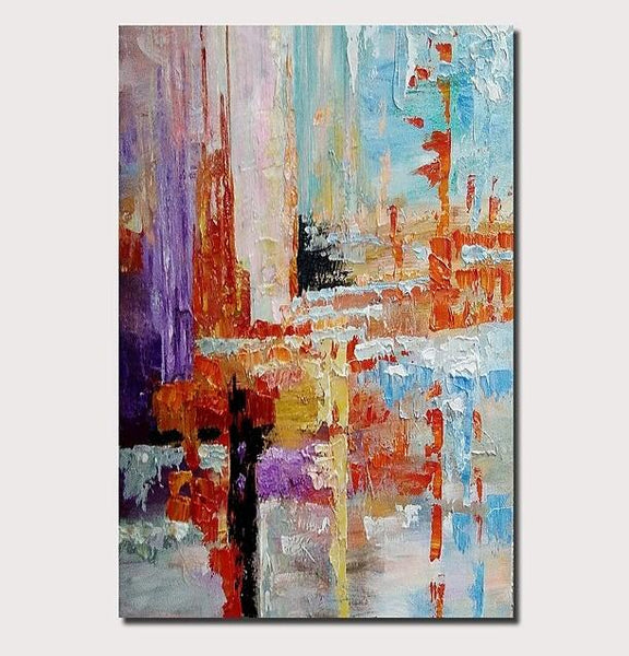 Simple Modern Art, Extra Large Wall Art Paintings, Simple Abstract Painting, Large Paintings for Bedroom-Silvia Home Craft