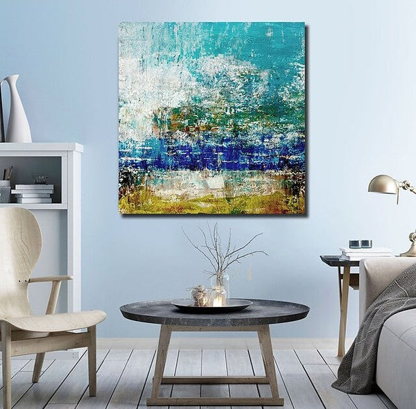 Acrylic Paintings for Bedroom, Living Room Canvas Painting, Large Abstract Paintings, Contemporary Modern Artwork, Simple Canvas Painting-Silvia Home Craft