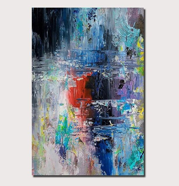 Simple Modern Art, Modern Paintings for Bedroom, Abstract Acrylic Painting, Wall Art Paintings, Buy Paintings Online-Silvia Home Craft