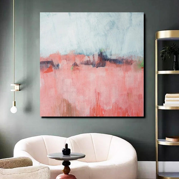 Simple Abstract Paintings, Contemporary Wall Art Paintings for Living Room, Bedroom Acrylic Paintings, Hand Painted Canvas Art, Buy Art Online-Silvia Home Craft