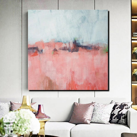 Simple Abstract Paintings, Contemporary Wall Art Paintings for Living Room, Bedroom Acrylic Paintings, Hand Painted Canvas Art, Buy Art Online-Silvia Home Craft