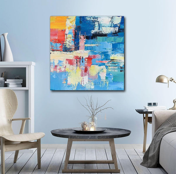 Simple Abstract Art, Simple Modern Wall Art, Abstract Paintings for Living Room, Hand Painted Canvas Painting, Modern Paintings for Bedroom-Silvia Home Craft