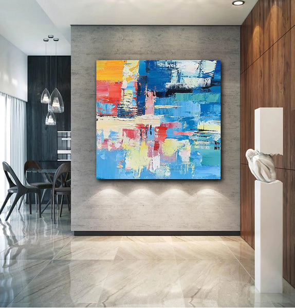 Simple Abstract Art, Simple Modern Wall Art, Abstract Paintings for Living Room, Hand Painted Canvas Painting, Modern Paintings for Bedroom-Silvia Home Craft