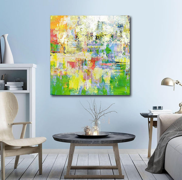 Simple Modern Art, Abstract Paintings for Living Room, Simple Abstract Art, Hand Painted Canvas Painting, Bedroom Wall Art Ideas, Large Acrylic Paintings-Silvia Home Craft