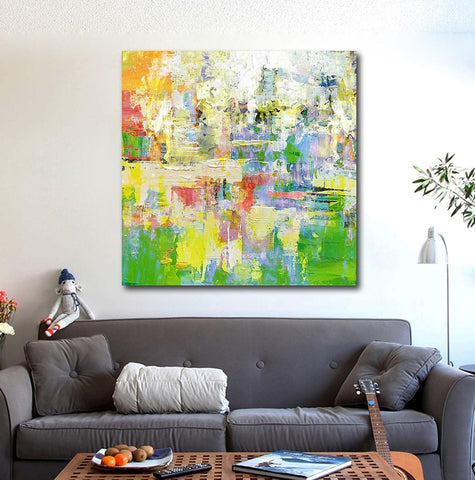 Simple Modern Art, Abstract Paintings for Living Room, Simple Abstract Art, Hand Painted Canvas Painting, Bedroom Wall Art Ideas, Large Acrylic Paintings-Silvia Home Craft