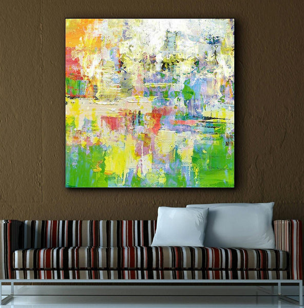 Simple Modern Art, Abstract Paintings for Living Room, Simple Abstract Art, Hand Painted Canvas Painting, Bedroom Wall Art Ideas, Large Acrylic Paintings-Silvia Home Craft