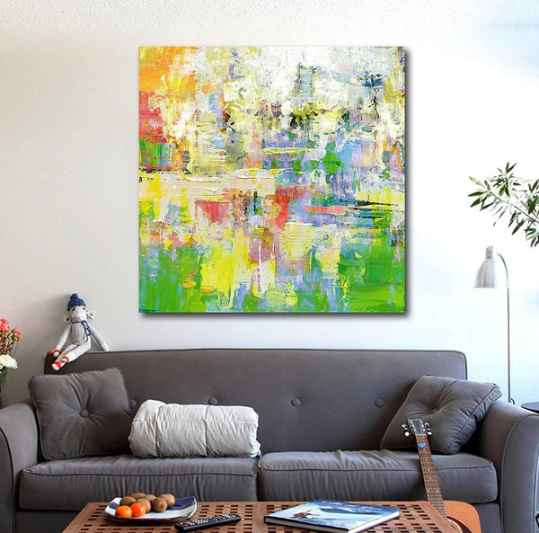 Simple Modern Art, Abstract Paintings for Living Room, Simple Abstract Art, Hand Painted Canvas Painting, Bedroom Wall Art Ideas, Large Acrylic Paintings-Silvia Home Craft