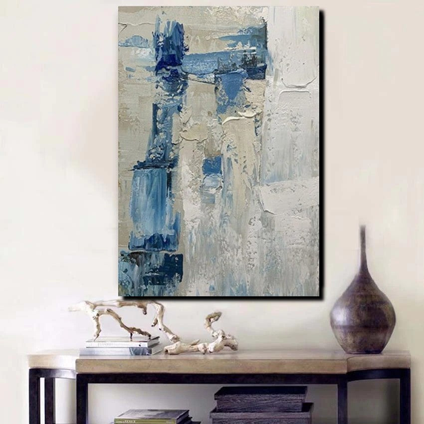 Simple Wall Art Ideas, Heavy Texture Painting, Abstract Impasto Palette Knife Artwork