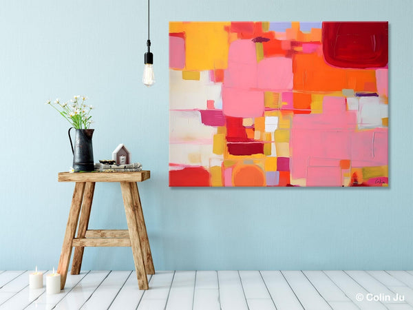 Original Acrylic Wall Art, Oversized Contemporary Acrylic Paintings, Abstract Canvas Paintings, Extra Large Canvas Painting for Living Room-Silvia Home Craft