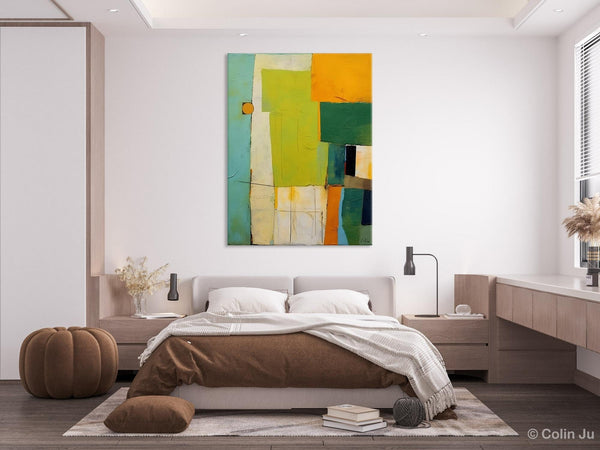 Simple Modern Wall Art, Oversized Contemporary Acrylic Paintings, Extra Large Canvas Painting for Living Room, Original Abstract Paintings-Silvia Home Craft