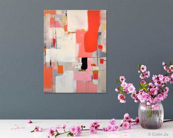 Extra Large Painting on Canvas, Huge Contemporary Acrylic Paintings, Extra Large Canvas Painting for Bedroom, Original Abstract Wall Art-Silvia Home Craft