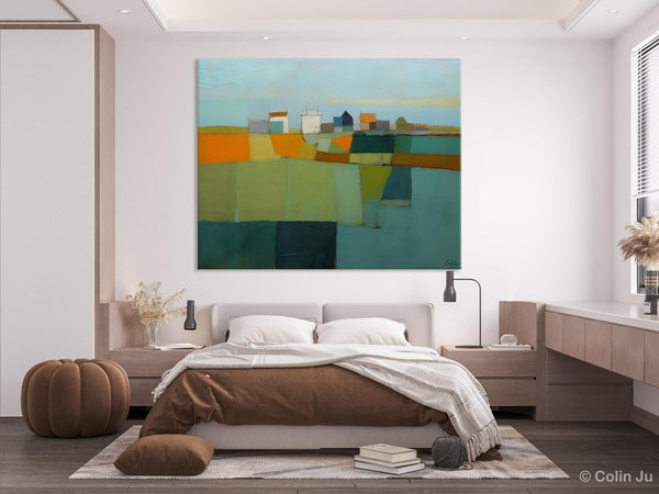 Abstract Landscape Painting on Canvas, Extra Large Landacape Wall Art for Living Room, Original Abstract Wall Art, Acrylic Painting for Sale-Silvia Home Craft