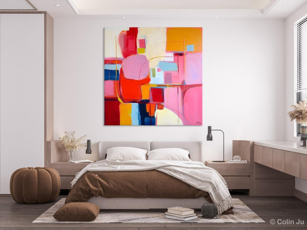 Ultra Modern Acrylic Paintings, Abstract Painting for Bedroom, Original Modern Wall Art Paintings, Oversized Contemporary Canvas Paintings-Silvia Home Craft