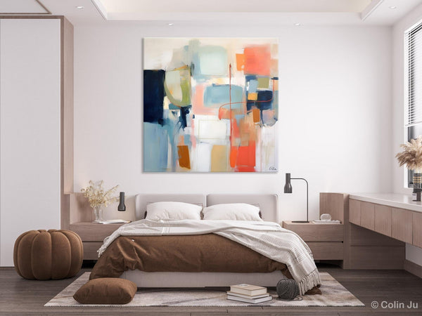 Large Abstract Painting for Bedroom, Original Modern Paintings, Contemporary Canvas Art, Modern Acrylic Artwork, Buy Art Paintings Online-Silvia Home Craft