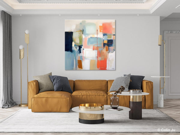 Large Abstract Painting for Bedroom, Original Modern Paintings, Contemporary Canvas Art, Modern Acrylic Artwork, Buy Art Paintings Online-Silvia Home Craft