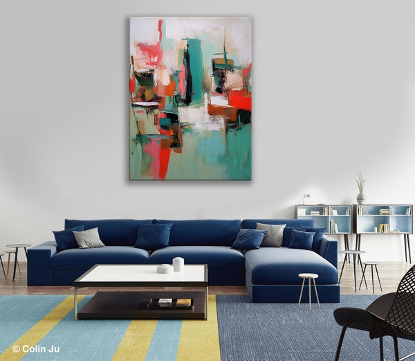 Extra Large Painting for Sale, Huge Contemporary Acrylic Paintings, Extra Large Canvas Paintings, Original Abstract Painting, Impasto Art-Silvia Home Craft