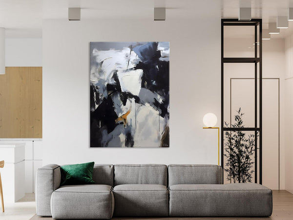 Extra Large Painting on Canvas, Contemporary Acrylic Paintings, Extra Large Canvas Paintings for Bedroom, Large Original Abstract Wall Art-Silvia Home Craft