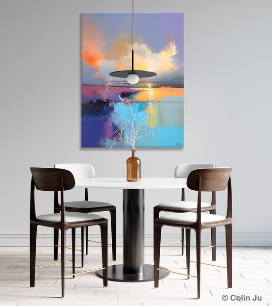 Original Landscape Paintings, Modern Paintings, Large Contemporary Wall Art, Acrylic Painting on Canvas, Extra Large Paintings for Bedroom-Silvia Home Craft