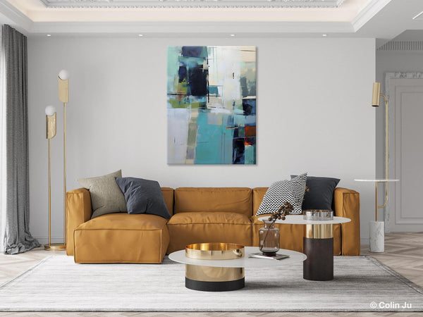 Large Contemporary Wall Art, Acrylic Painting on Canvas, Modern Paintings, Extra Large Paintings for Dining Room, Original Abstract Painting-Silvia Home Craft