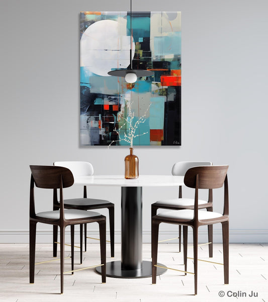 Large Contemporary Wall Art, Hand Painted Canvas Art, Modern Paintings, Extra Large Paintings for Living Room, Original Abstract Painting-Silvia Home Craft