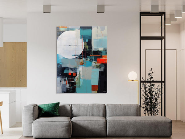Large Contemporary Wall Art, Hand Painted Canvas Art, Modern Paintings, Extra Large Paintings for Living Room, Original Abstract Painting-Silvia Home Craft