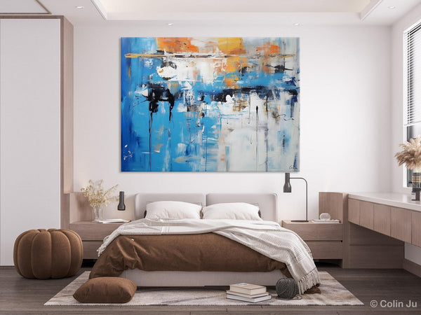 Oversized Canvas Paintings, Original Abstract Art, Modern Wall Art Ideas for Living Room, Palette Knife Painting, Contemporary Acrylic Art-Silvia Home Craft