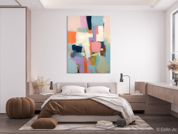 Extra Large Modern Wall Art, Acrylic Painting on Canvas, Contemporary Painting, Canvas Paintings for Dining Room, Original Abstract Painting-Silvia Home Craft