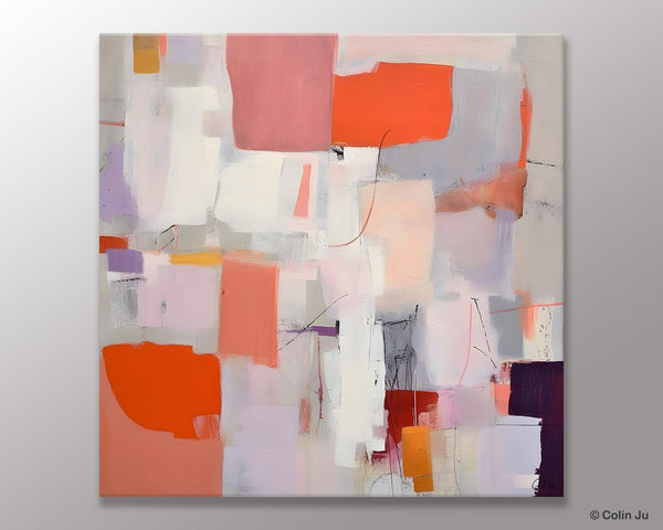 Modern Acrylic Artwork, Original Abstract Wall Art, Contemporary Canvas Art, Hand Painted Canvas Art, Large Abstract Painting for Bedroom-Silvia Home Craft