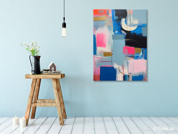 Large Painting Ideas for Living Room, Large Original Canvas Art, Contemporary Acrylic Painting on Canvas, Modern Abstract Wall Art Paintings-Silvia Home Craft