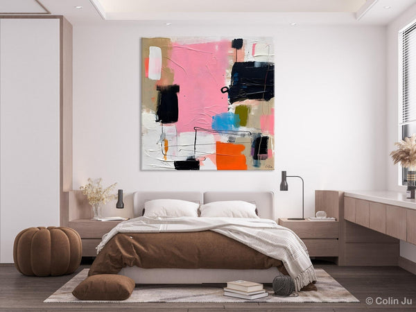 Modern Acrylic Artwork, Large Abstract Painting for Bedroom, Original Abstract Wall Art, Modern Canvas Paintings, Contemporary Canvas Art-Silvia Home Craft