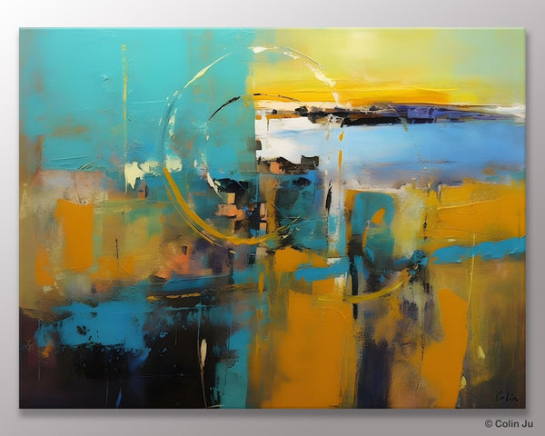 Oversized Canvas Paintings, Original Abstract Art, Hand Painted Canvas Art, Contemporary Acrylic Art, Huge Wall Art Ideas for Living Room-Silvia Home Craft