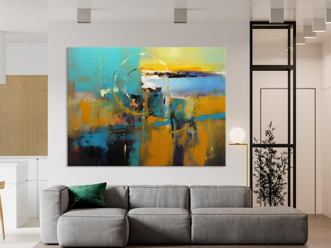 Oversized Canvas Paintings, Original Abstract Art, Hand Painted Canvas Art, Contemporary Acrylic Art, Huge Wall Art Ideas for Living Room-Silvia Home Craft