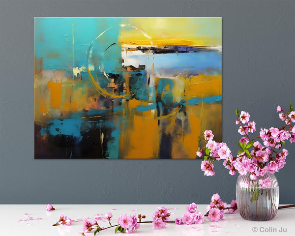 Oversized Canvas Paintings, Original Abstract Art, Hand Painted Canvas Art, Contemporary Acrylic Art, Huge Wall Art Ideas for Living Room-Silvia Home Craft
