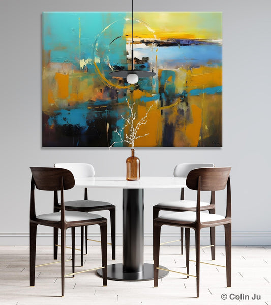 Oversized Canvas Paintings, Original Abstract Art, Hand Painted Canvas Art, Contemporary Acrylic Art, Huge Wall Art Ideas for Living Room-Silvia Home Craft